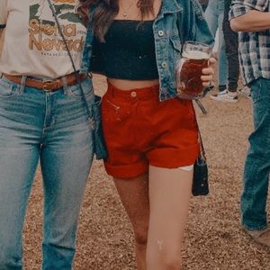LizSport Vintage High Waisted Shorts